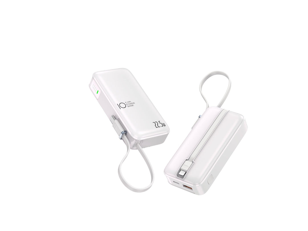 Portable power bank with fast USB-C charging function and integrated LED display Kalsten