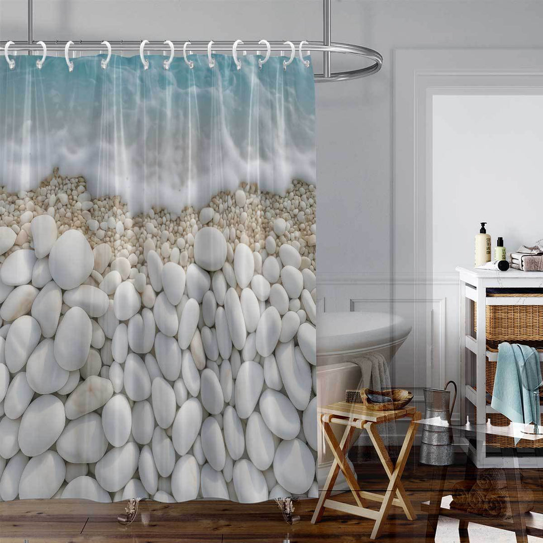 Coastal-Inspired Artistic Shower Curtain Kalsten