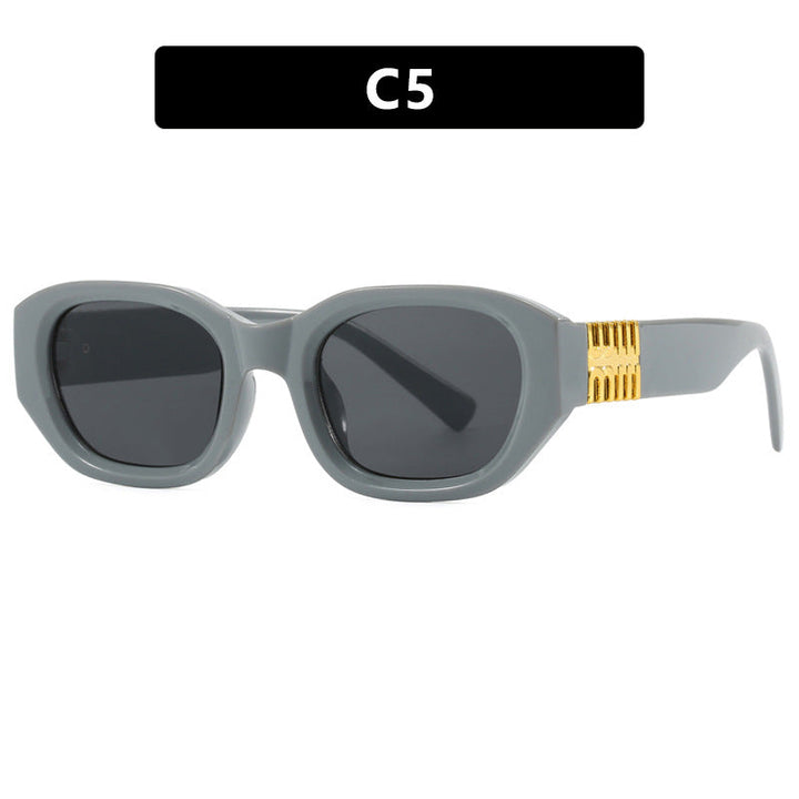 Women's fashionable sunglasses with unique, geometric design and elegant accents Kalsten