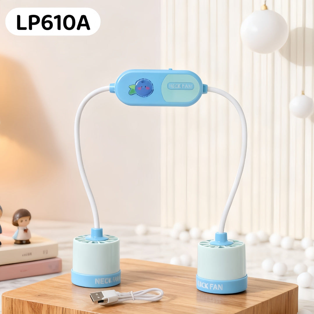 Ladies portable neck fan with innovative air circulation Kalsten