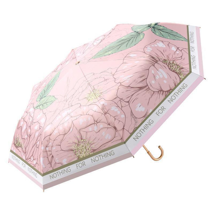 Ladies floral folding umbrella with innovative carrying bag Kalsten