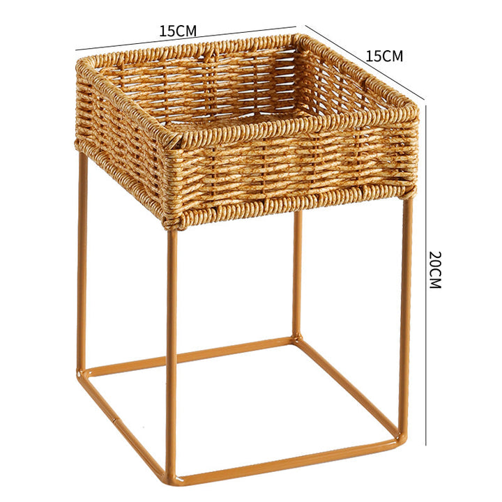 Stylish Woven Plant Holder with Stand Kalsten