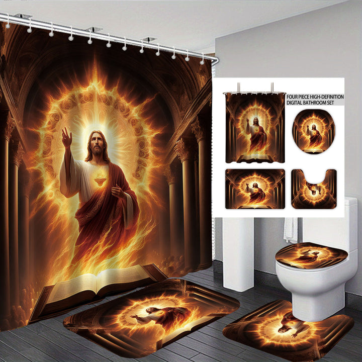 Digital Dragonfly-Themed Bathroom Set Kalsten