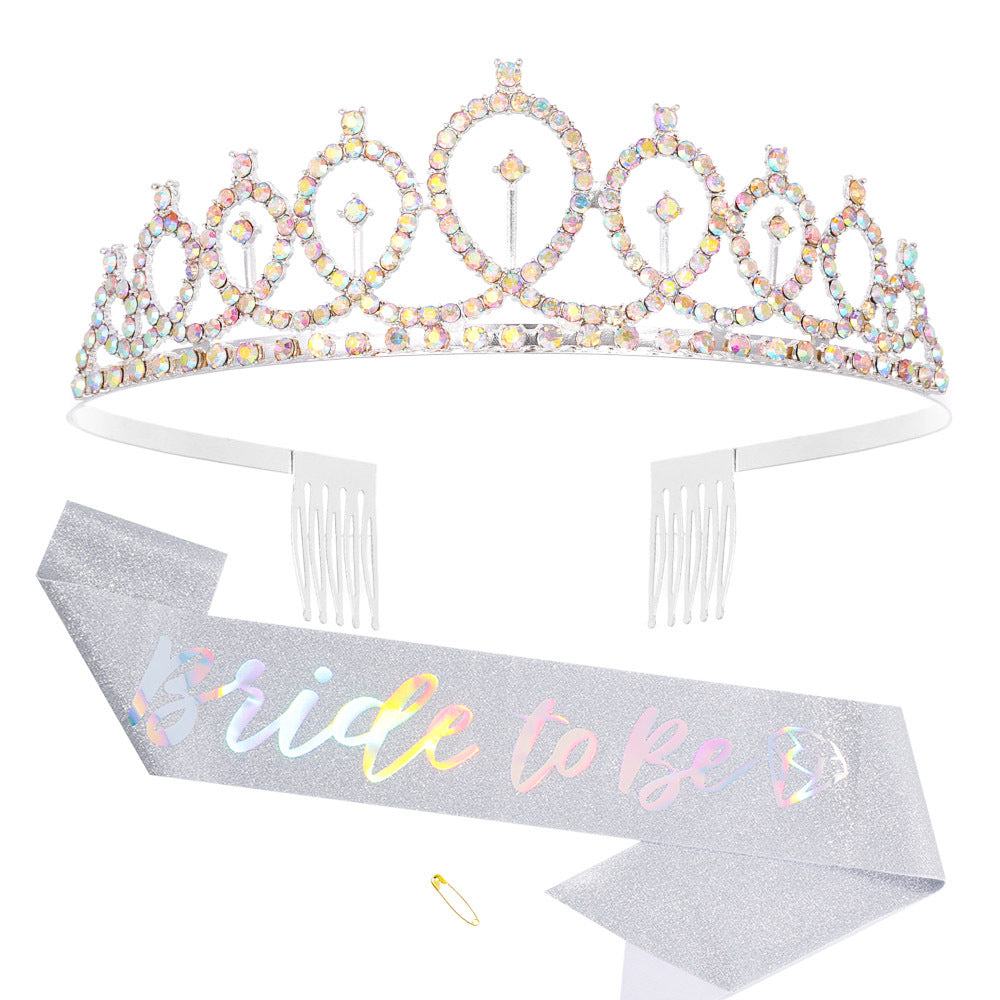 Women Glittering Tiara with Elegant Design Kalsten