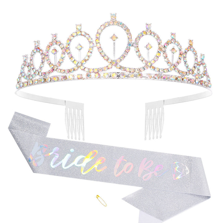 Women Glittering Tiara with Elegant Design Kalsten