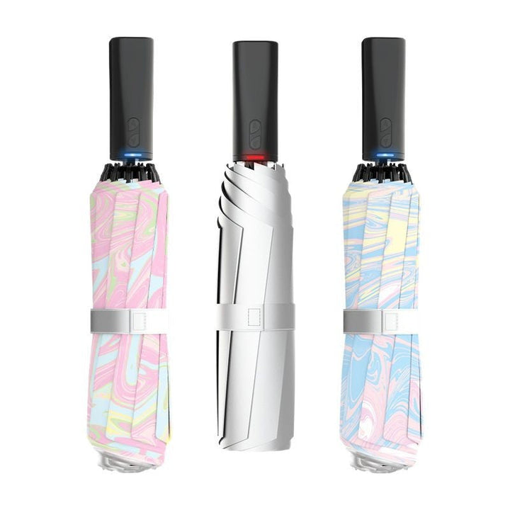Women's automatic folding umbrella with marbled design Kalsten
