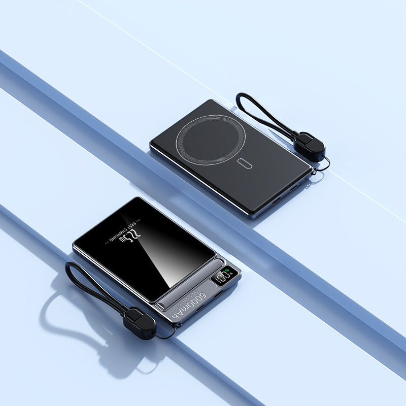 Portable power bank with wireless charging function from Kalsten