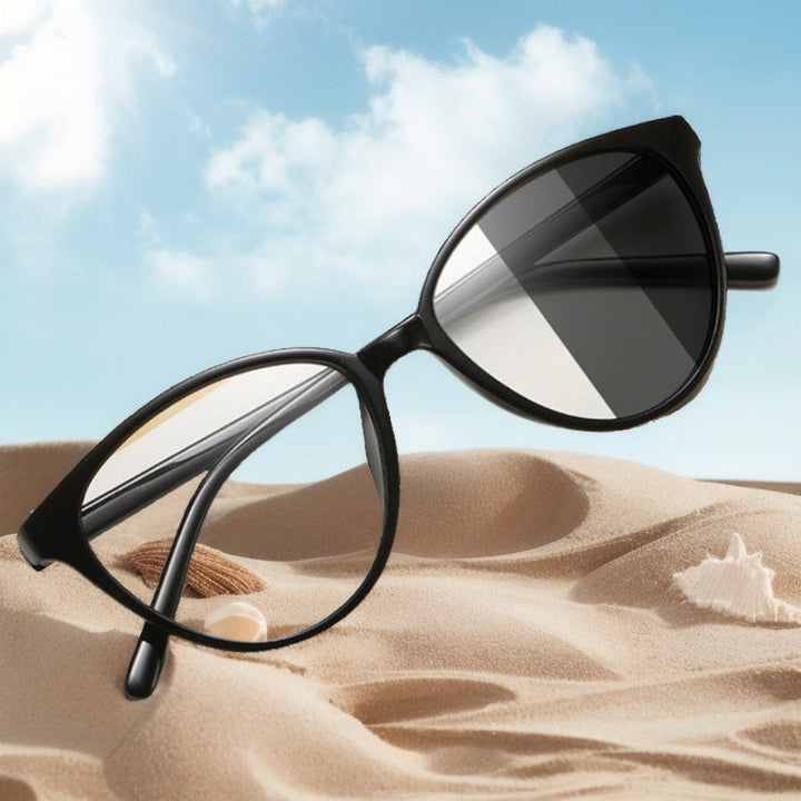 Women's trendy light-sensitive cat-eye glasses Kalsten