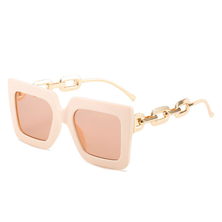Women Cat-Eye Sunglasses with Luxurious Design and Chain Frame Kalsten