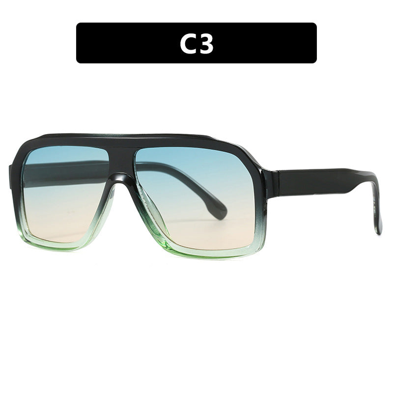 Women's large square sunglasses in a modern design with a sturdy frame Kalsten