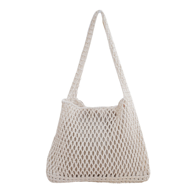 Handcrafted mesh bag made of natural material Kalsten