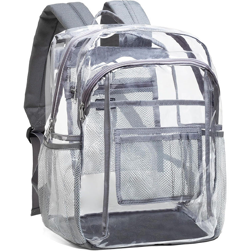 Transparent school bag with breathable mesh pockets Kalsten