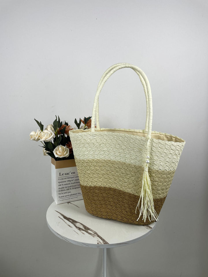 Trendy Woven Beach Bag Kalsten
