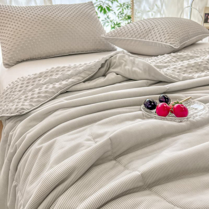 Reversible Textured Ultra-Soft Ice Cream-Like Cooling Summer Comforter | Kalsten