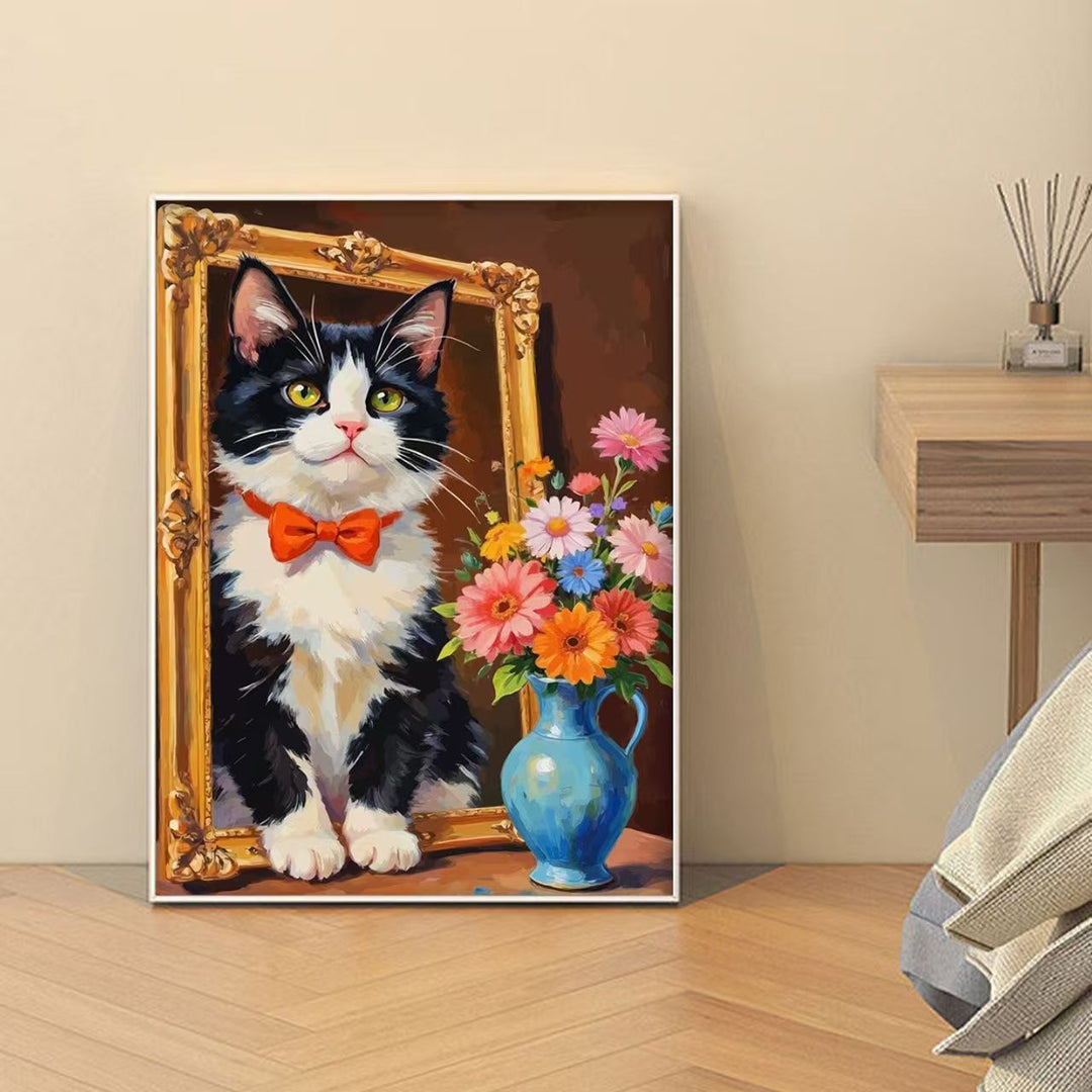 Decorative Cat-Themed Art Print Kalsten