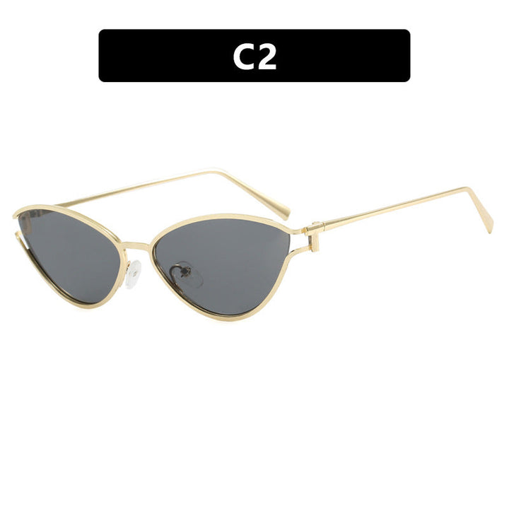 Women's Cat-Eye Sunglasses with Protective UV Filter and Elegant Metal Frame Kalsten