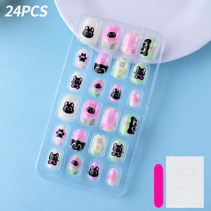 Themed Summer Beach Nail Art Press-On Nails Kalsten