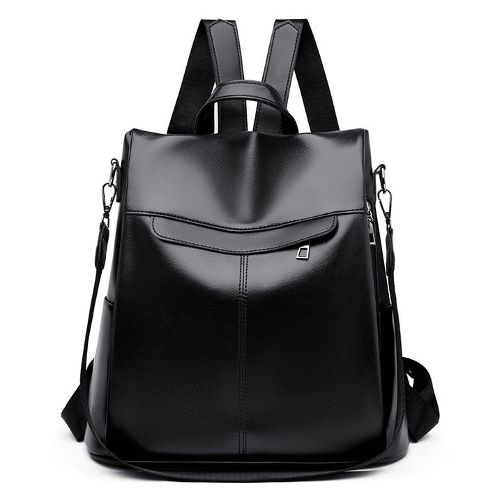 Versatile Structured Leather Backpack Kalsten