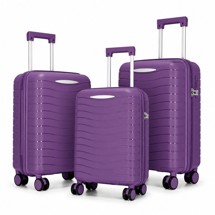 Hard Shell Suitcase Set with Innovative Pocket Organization Kalsten