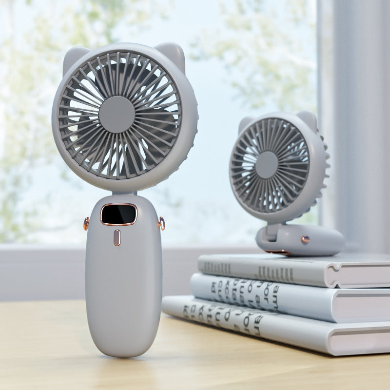 Cute Cat-Themed Handheld Fan Kalsten