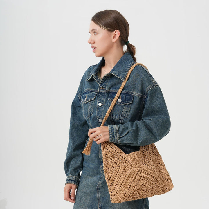 Hand-knotted Macrame Shoulder Bag Kalsten