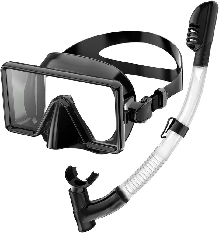 High-quality diving mask with wide field of vision and flexible snorkel Kalsten