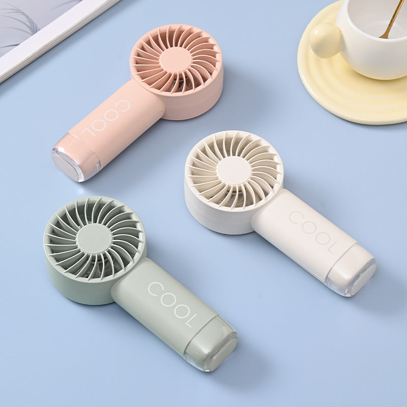 Unisex mini portable hand fan with rechargeable battery and quiet motor Kalsten