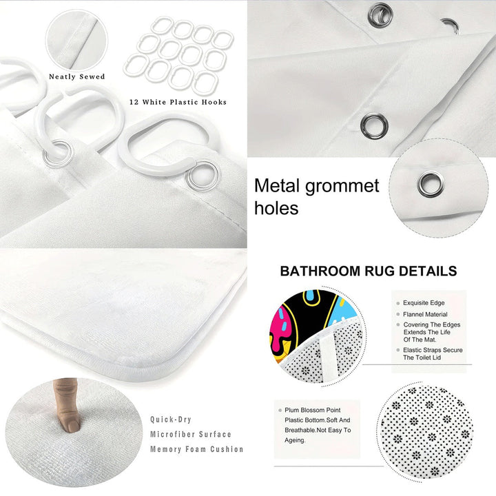 Colorful Dessert-Themed Bathroom Set Kalsten