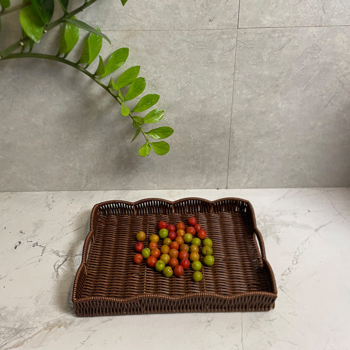 Ladies elegant serving tray made of high-quality weave Kalsten