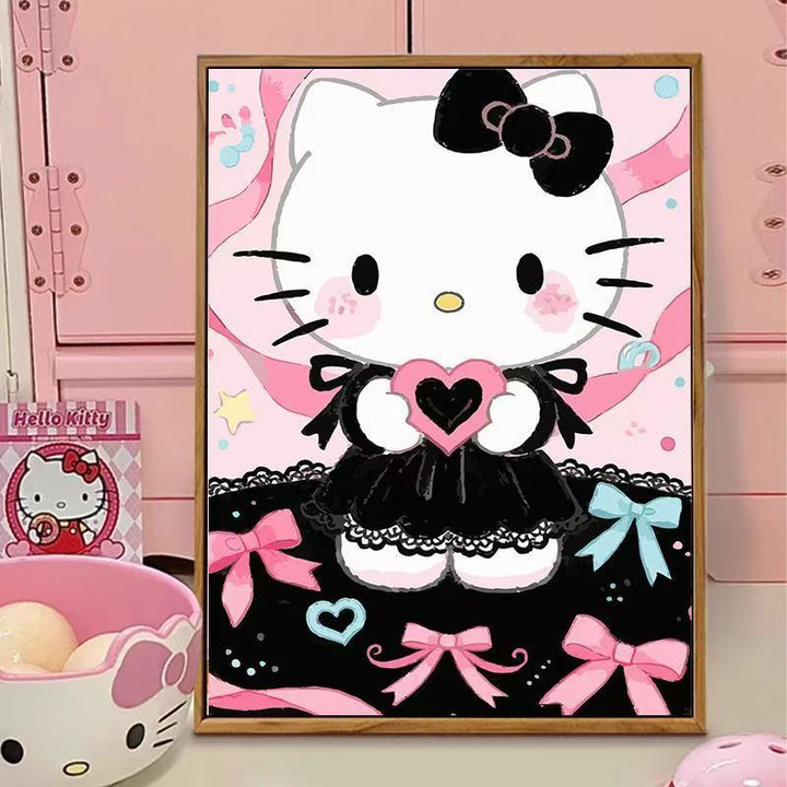 Hello Kitty-Themed Illustration Canvas Art Kalsten