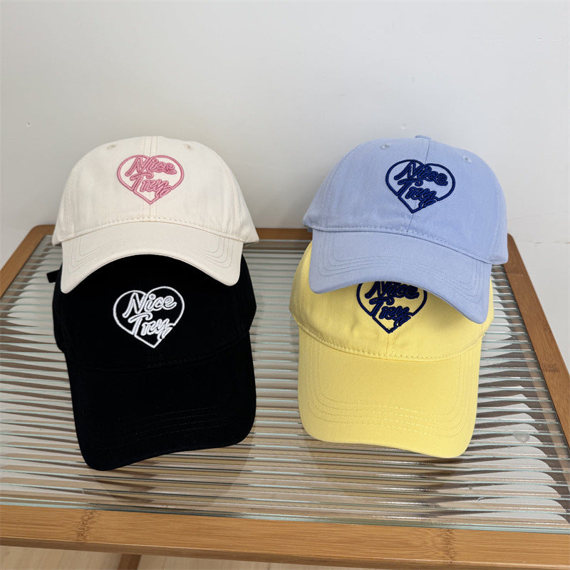 Women's Embroidered Heart-Detail Baseball Cap Kalsten
