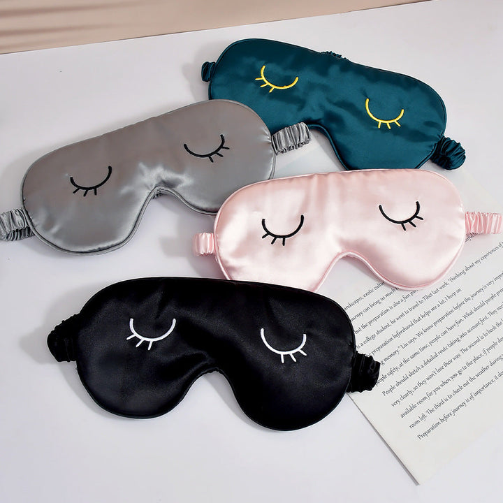 Unisex nan silky-soft eye mask with ergonomic contour and adjustable elastic band Kalsten