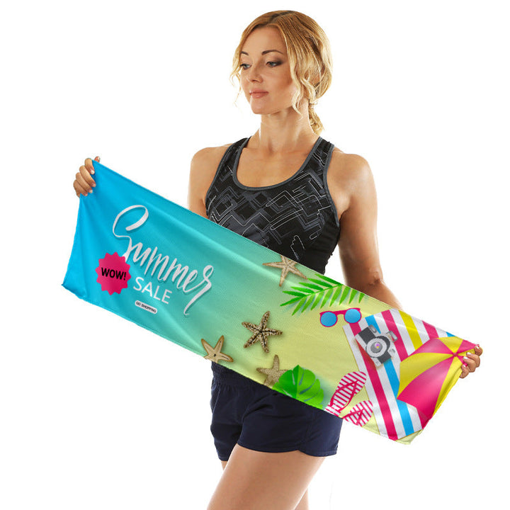 Sporty microfiber cloth with vibrant summer design Kalsten