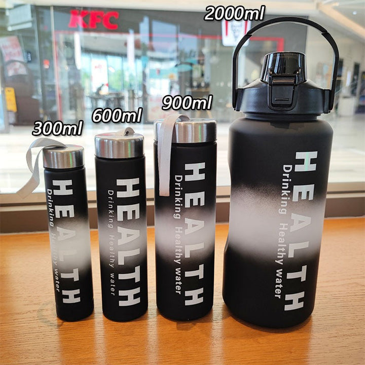 Ladies' Motivation Water Bottle with Time Scale and Ergonomic Design Kalsten