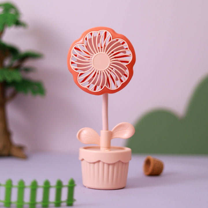 Unisex Cute Floral Design Desk Fan Kalsten
