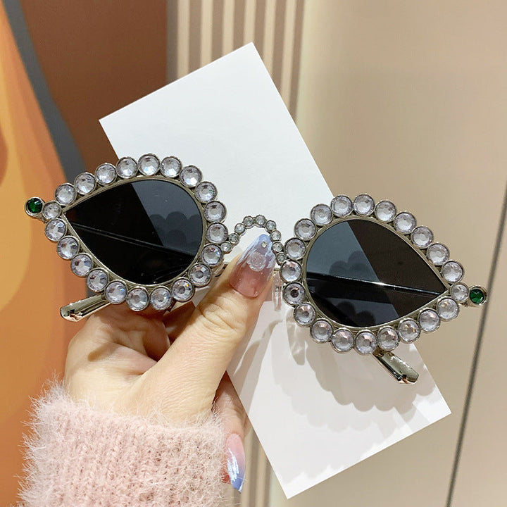 Ladies Glamorous Sunglasses with Sparkling Rhinestone Decoration Kalsten