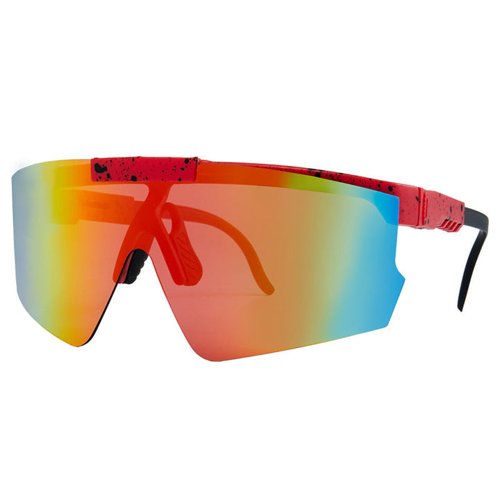 Unisex Futuristic Oversized Shield Sunglasses Kalsten