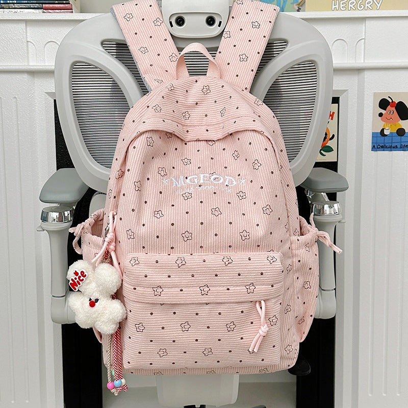 Casual Corduroy Backpack Kalsten