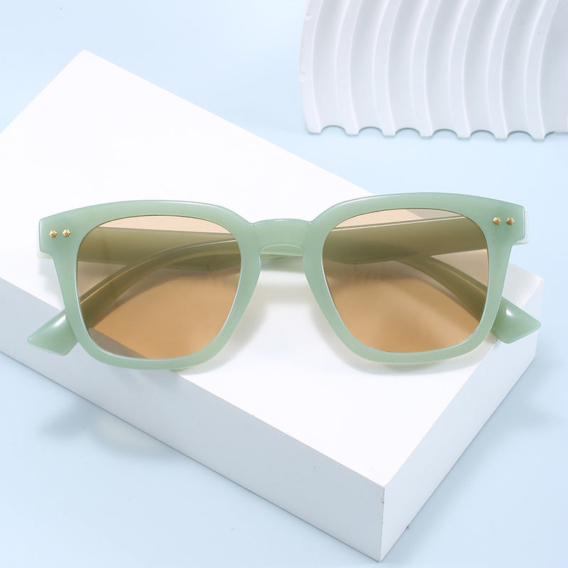 Women's Square Sunglasses with Modern Transparent Frame and UV Protection Kalsten