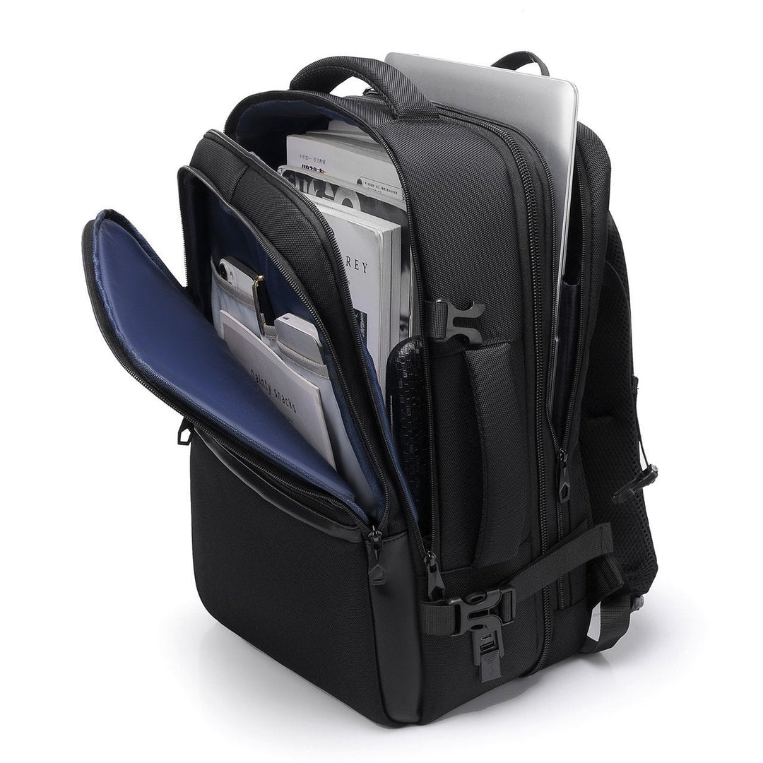 Elegant Laptop Backpack with Water-Repellent Material and Innovative Compartment System Kalsten