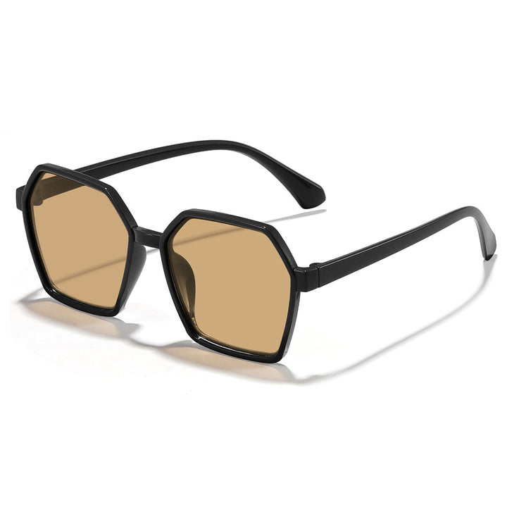 Women elegant sunglasses in modern hexagon design Kalsten