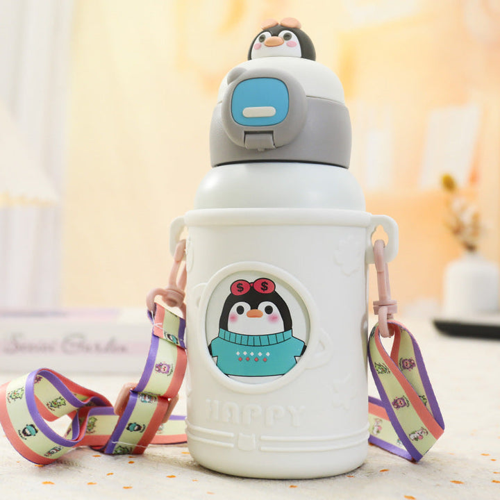Women Insulated Drinking Bottle with Playful Penguin Design Kalsten