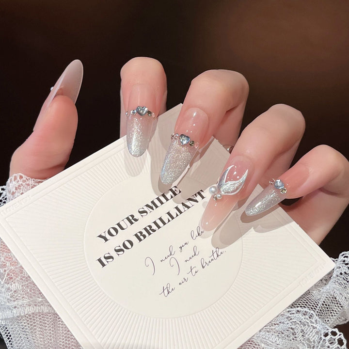Premium Rhinestone-Embellished Nail Art Extensions Kalsten