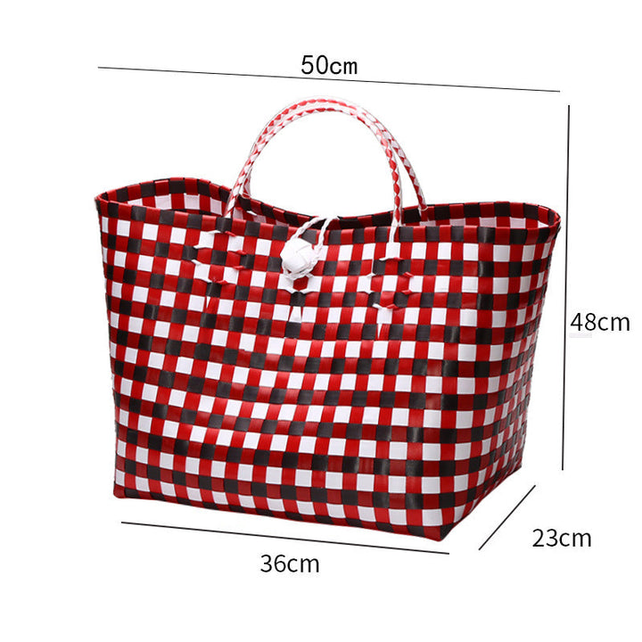 Large Capacity Woven Shopping Tote Kalsten