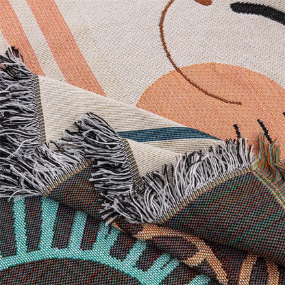 Cat-Themed Decorative Throw Blanket