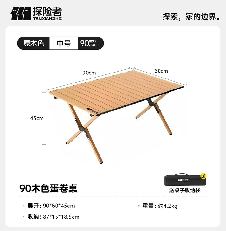 Foldable Camping Table with Stable Aluminum Construction Kalsten