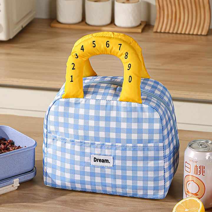 Insulated Lunch Bag with Colorful Handles Kalsten