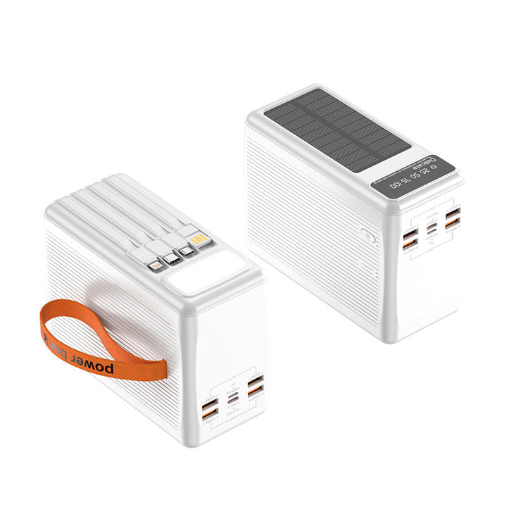 Solar Power Bank with Multifunctional USB Connections and Digital Charge Level Indicator Kalsten