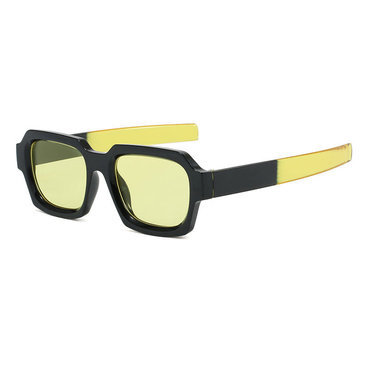 Ladies fashionable stylish square sunglasses with contrasting frame Kalsten