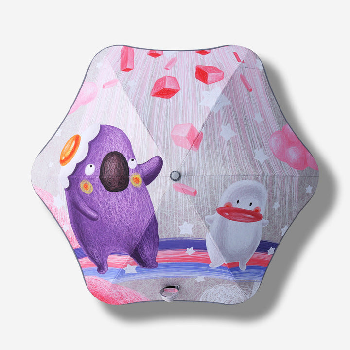 Ladies children's friendly folding umbrella with dinosaur design Kalsten